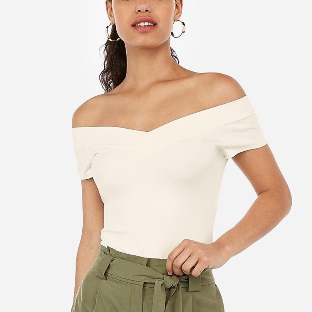 NWT Express White Bodysuit